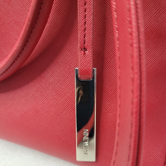 Nine West Ruby Red Christmas Double Handle and Shoulder Satchel Bag - Picture 4 of 12